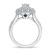 Thumbnail Image 3 of Previously Owned - Vera Wang Love Collection 1 CT. T.W. Diamond Triple Frame Engagement Ring in 14K White Gold