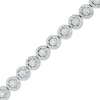 Thumbnail Image 1 of Previously Owned - 1 CT. T.W. Diamond Frame Line Bracelet in 10K White Gold