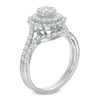 Thumbnail Image 2 of Previously Owned - 1 CT. T.W. Composite Diamond Double Frame Bridal Set in 10K White Gold