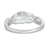 Thumbnail Image 3 of Previously Owned - 3/4 CT. T.W. Diamond Past Present Frame Future® Twist Split Shank Engagement Ring in 14K White Gold
