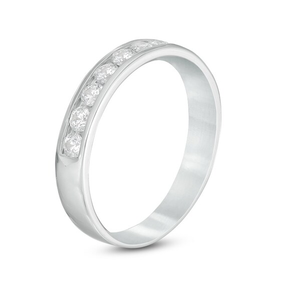 Previously Owned - 1/2 CT. T.w. Diamond Anniversary Band in 14K White Gold (I/I1)