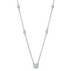 Thumbnail Image 1 of Previously Owned - 1/4 CT. T.W. Diamond Station Necklace in 10K White Gold