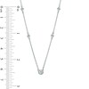 Thumbnail Image 2 of Previously Owned - 1/4 CT. T.W. Diamond Station Necklace in 10K White Gold