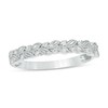 Thumbnail Image 1 of Previously Owned - 1/10 CT. T.W. Diamond Laurel Leaf Stackable Band in 10K White Gold