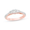 Thumbnail Image 1 of Previously Owned - 5/8 CT. T.W. Diamond Three Stone Engagement Ring in 10K Rose Gold