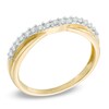 Thumbnail Image 2 of Previously Owned - 1/5 CT. T.W. Diamond Twist Contour Wedding Band in 14K Gold