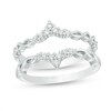 Thumbnail Image 1 of Previously Owned - 1/5 CT. T.W. Diamond Tiara Ring Solitaire Enhancer in 10K White Gold
