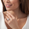 Thumbnail Image 2 of Previously Owned - 1-1/2 CT. T.W. Quad Princess-Cut Diamond Frame Vintage-Style Engagement Ring in 14K White Gold