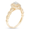 Thumbnail Image 3 of Previously Owned - 3/8 CT. T.W. Emerald-Cut Diamond Double Frame Art Deco Vintage-Style Engagement Ring in 10K Gold