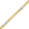 Thumbnail Image 1 of Previously Owned - Made in Italy 060 Gauge Curb Chain Bracelet in 10K Two-Tone Gold - 8.5"