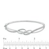 Thumbnail Image 2 of Previously Owned - 1/5 CT. T.W. Diamond Flowy Twist Bangle in Sterling Silver