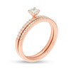 Thumbnail Image 3 of Previously Owned - 1/2 CT. T.W. Diamond Bridal Set in 10K Rose Gold