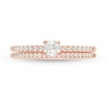 Thumbnail Image 4 of Previously Owned - 1/2 CT. T.W. Diamond Bridal Set in 10K Rose Gold
