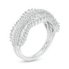 Thumbnail Image 2 of Previously Owned - Marilyn Monroe™ Collection 1 CT. T.W. Baguette and Round Diamond Concave Ring in 10K White Gold