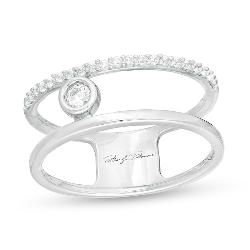 Main Image 1 of Previously Owned - Marilyn Monroe™ Collection 1/5 CT. T.W. Diamond Ring in 10K White Gold