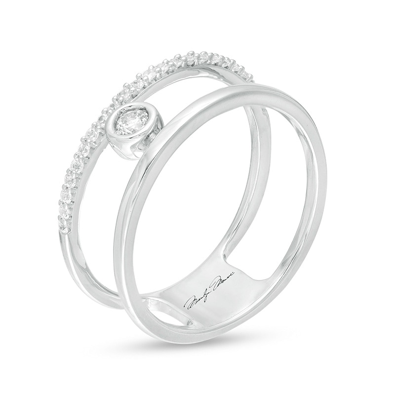 Main Image 2 of Previously Owned - Marilyn Monroe™ Collection 1/5 CT. T.W. Diamond Ring in 10K White Gold