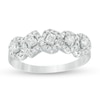 Thumbnail Image 1 of Previously Owned - Everything You Are™ 1/2 CT. T.W. Multi-Shape Diamond Frame Five Stone Ring in 10K White Gold