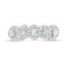 Thumbnail Image 4 of Previously Owned - Everything You Are™ 1/2 CT. T.W. Multi-Shape Diamond Frame Five Stone Ring in 10K White Gold