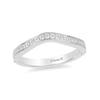 Thumbnail Image 1 of Previously Owned - Enchanted Disney Princess 1/5 CT. T.W. Diamond Contour Wedding Band in 14K White Gold