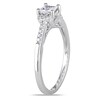 Thumbnail Image 2 of Previously Owned - 1/2 CT. T.W. Princess-Cut Diamond Collar Ring in 10K White Gold
