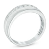 Thumbnail Image 2 of Previously Owned - 1/2 CT. T.W. Diamond Slant Wedding Band in 10K White Gold
