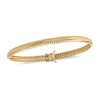 Thumbnail Image 1 of Previously Owned - 5.0mm Textured Flexible Bangle in 14K Gold - 8.0"