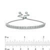 Thumbnail Image 2 of Previously Owned - 1/3 CT. T.W. Diamond Double Row Bolo Bracelet in 10K White Gold - 10"