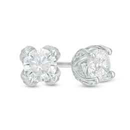 Previously Owned - Love's Destiny by Zales 5/8 CT. T.W. Diamond Solitaire Stud Earrings in 14K White Gold