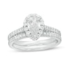 Thumbnail Image 1 of Previously Owned - 1-1/5 CT. T.W. Pear-Shaped Diamond Frame Bridal Set in 14K White Gold (I/SI2)