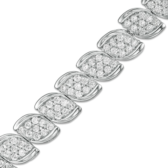 Previously Owned - 3 CT. T.w. Composite Diamond Tennis Bracelet in 10K White Gold