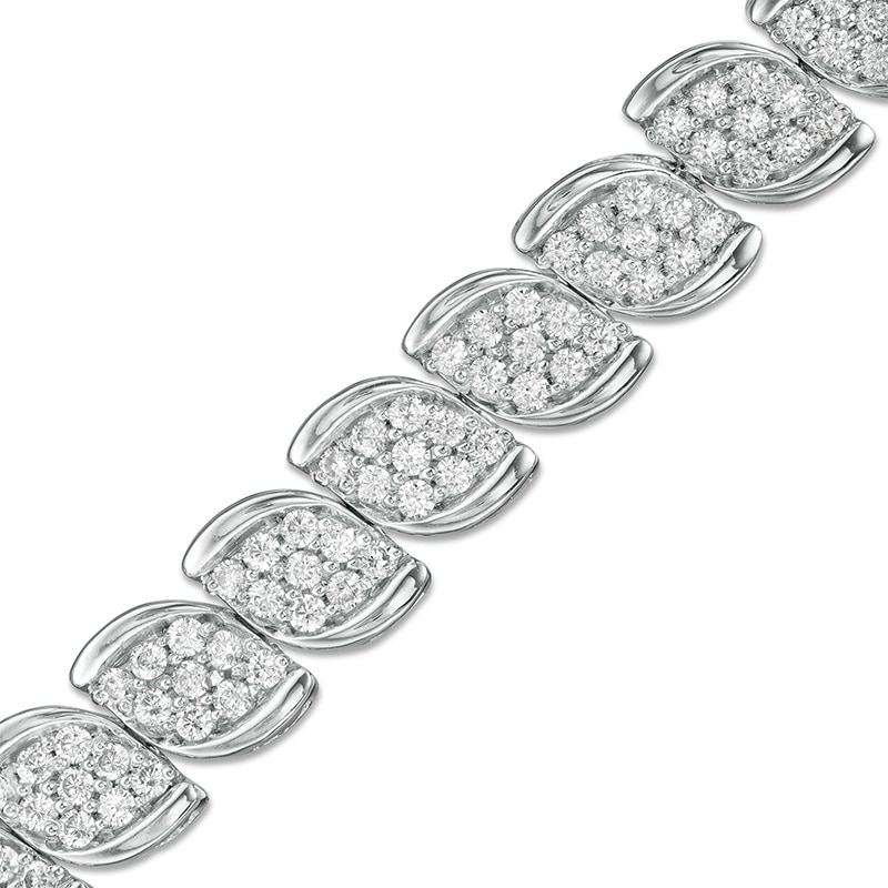 Main Image 1 of Previously Owned - 3 CT. T.W. Composite Diamond Tennis Bracelet in 10K White Gold