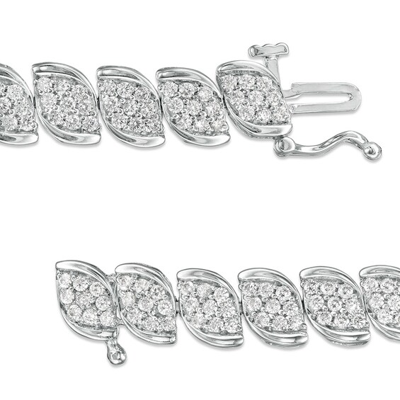 Previously Owned - 3 CT. T.w. Composite Diamond Tennis Bracelet in 10K White Gold