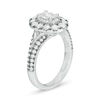 Thumbnail Image 2 of Previously Owned - Vera Wang Love Collection 1-1/2 CT. T.W. Oval Diamond Frame Engagement Ring in 14K Two-Tone Gold
