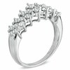 Thumbnail Image 2 of Previously Owned - 1 CT. T.W. Diamond Cluster Pyramid Band in 10K White Gold