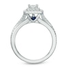 Thumbnail Image 3 of Previously Owned - Vera Wang Love Collection 5/8 CT. T.W. Princess-Cut Diamond Frame Engagement Ring in 14K White Gold