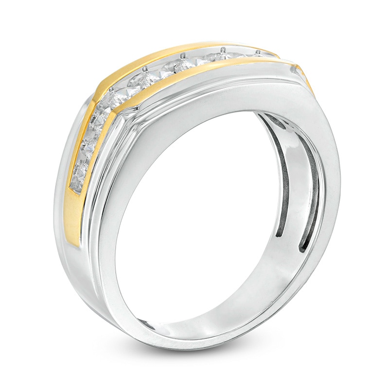 Main Image 2 of Previously Owned - 3/4 CT. T.W. Diamond Wedding Band in 10K Two-Tone Gold