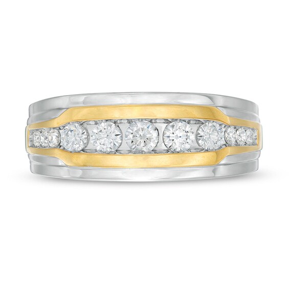 Previously Owned - 3/4 CT. T.w. Diamond Wedding Band in 10K Two-Tone Gold