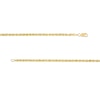Thumbnail Image 2 of Previously Owned - Men's 2.4mm Diamond-Cut Glitter Rope Chain Necklace in 10K Gold - 24"