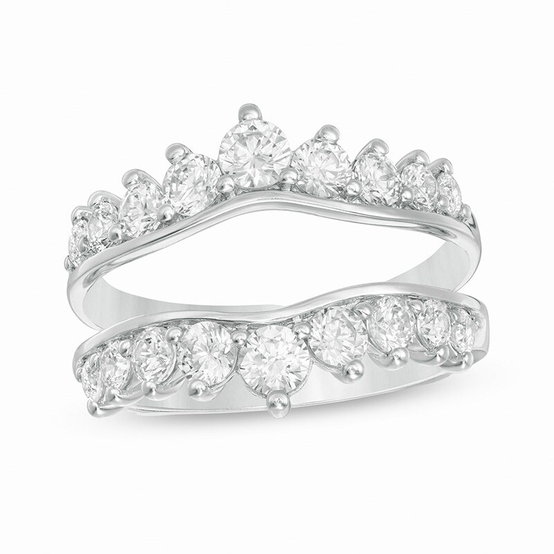 Main Image 1 of Previously Owned - 1-1/2 CT. T.W. Diamond Solitaire Enhancer in 14K White Gold