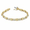 Thumbnail Image 2 of Previously Owned - 1 CT. T.W. Diamond Fashion "X" Bracelet in 10K Gold