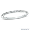 Thumbnail Image 1 of Previously Owned - 1/10 CT. T.W. Diamond Wedding Band in 14K White Gold (I/SI2)