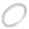 Thumbnail Image 2 of Previously Owned - 1/10 CT. T.W. Diamond Wedding Band in 14K White Gold (I/SI2)