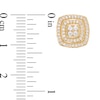 Thumbnail Image 1 of Previously Owned - 1/2 CT. T.W. Composite Diamond Cushion Frame Stud Earrings in 10K Gold