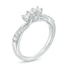 Thumbnail Image 3 of Previously Owned - 1/2 CT. T.W. Princess-Cut Diamond Three Stone Twist Shank Ring in 14K White Gold