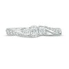 Thumbnail Image 4 of Previously Owned - 1/2 CT. T.W. Princess-Cut Diamond Three Stone Twist Shank Ring in 14K White Gold
