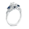 Thumbnail Image 1 of Previously Owned - Vera Wang Love Collection 3/4 CT. T.W. Diamond and  Sapphire Three Stone Ring in 14K White Gold