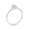 Thumbnail Image 2 of Previously Owned - 1/2 CT. T.W. Pear-Shaped Diamond Frame Engagement Ring in 18K White Gold (G/SI2)