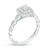 Thumbnail Image 3 of Previously Owned - 3/8 CT. T.W. Princess-Cut Diamond Frame Art Deco Vintage-Style Engagement Ring in 10K White Gold