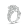 Thumbnail Image 3 of Previously Owned - 1-1/2 CT. T.W. Composite Diamond Elongated Cushion Frame Twist Shank Bridal Set in 14K White Gold