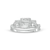 Thumbnail Image 4 of Previously Owned - 1-1/2 CT. T.W. Princess-Cut Diamond Frame Past Present Future® Engagement Ring in 14K White Gold